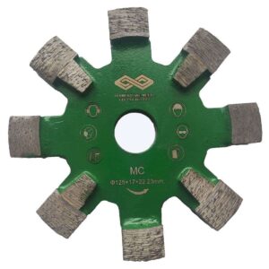 Frez ośmiogłowicowy do wycinania rowków pod ogrzewanie podłogowe 125mm 17mm